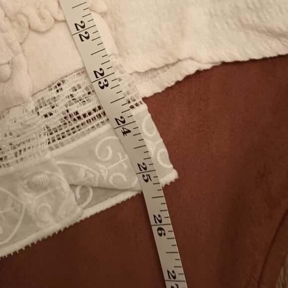 Free People Size L Cream Lace Top (NWT) - Picture 9 of 13